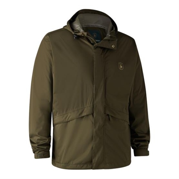 Deerhunter Mens Thunder Rain Jacket, Tarmac Green