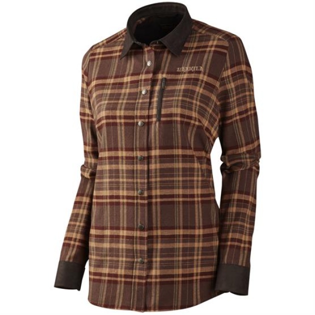 Härkila Pajala L/S Shirt Lady, Burgundy Check