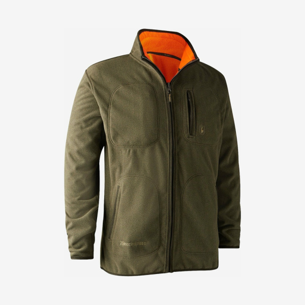 Deerhunter - Gamekeeper bonded fleecejakke - vendbar (Orange) - 2XL