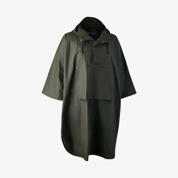 Deerhunter - Hurricane regnponcho (Art Green) - 2XL/3XL/4XL