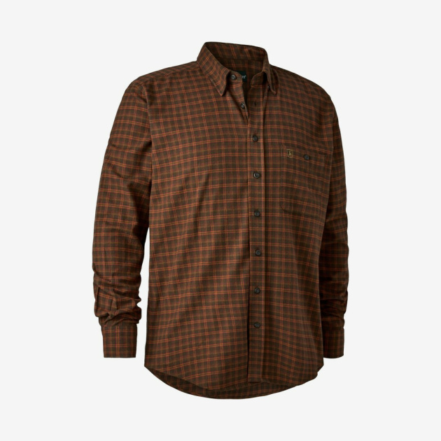 Deerhunter - Victor skjorte (Brown Check) - 39/40