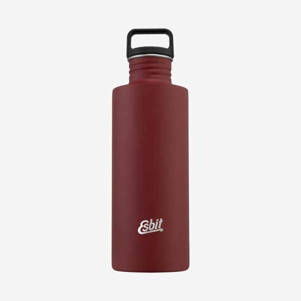 Esbit - SCULPTOR Drikkedunk 1L af rustfrit stål (Burgundy Red)