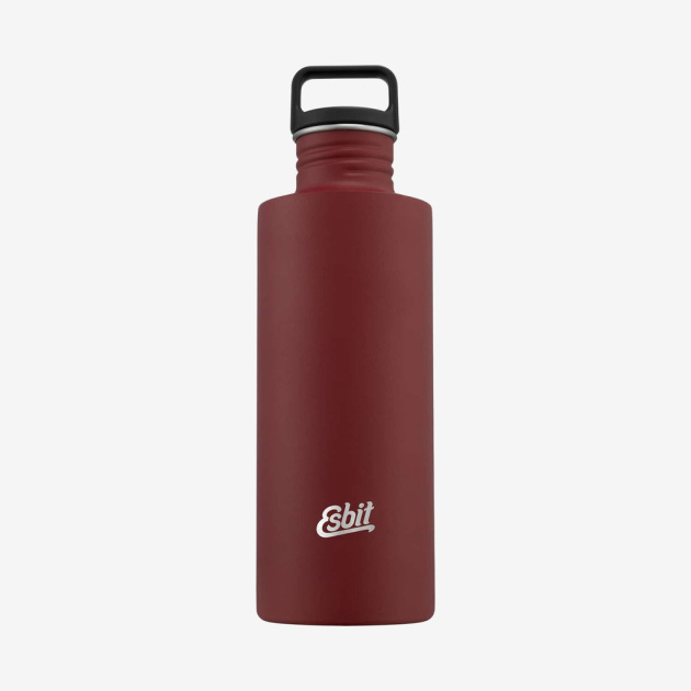 Esbit - SCULPTOR Drikkedunk 1L af rustfrit stål (Burgundy Red)