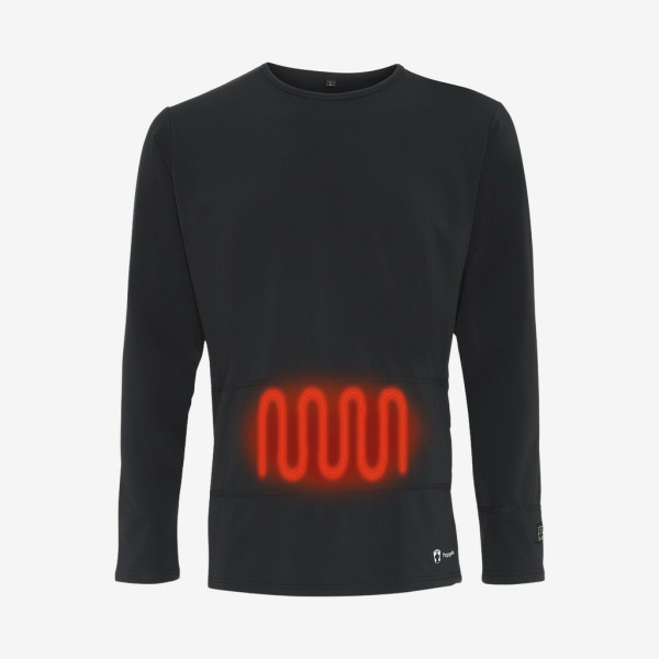 Happyhot - Undertrøje med elvarme (Sort) - 2XL