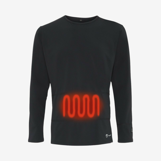 Happyhot - Undertrøje med elvarme (Sort) - XL