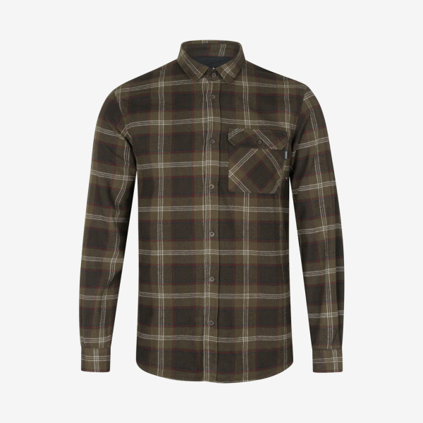 Seeland - Glen flannel skjorte (Grøn) - S