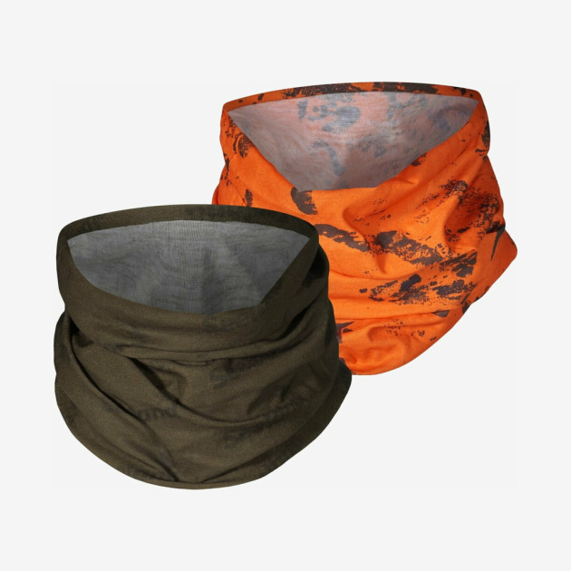 Seeland - Halsedisse 2-pak (Pine green/InVis orange blaze) - One size
