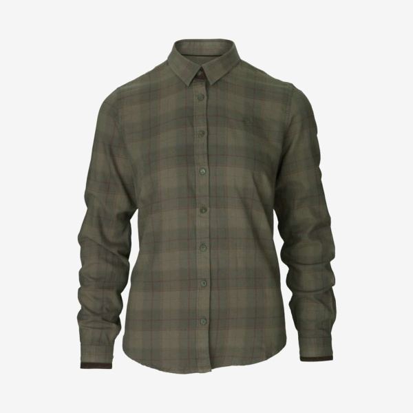 Seeland - Range Lady skjorte (Pine green check) - 2XL