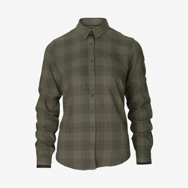 Seeland - Range Lady skjorte (Pine green check) - 2XL