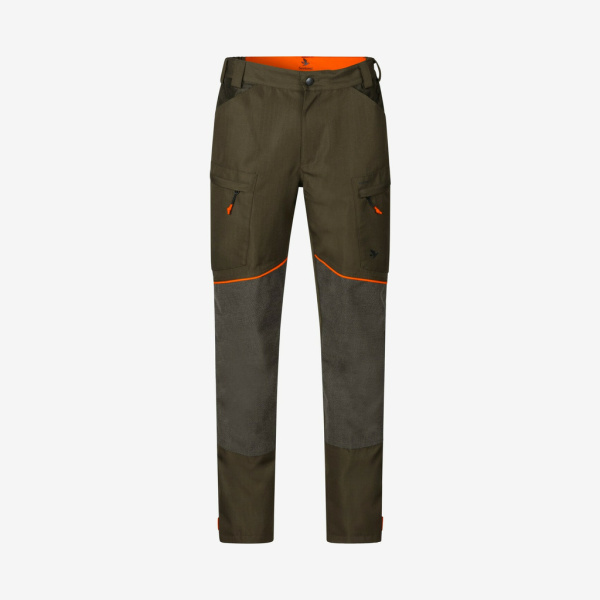 Seeland - Venture bukser (Pine green/Hi-Vis orange) - 46
