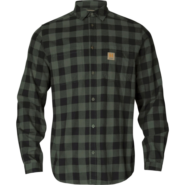 Härkila Scandinavisk L/S Skjorte (Green Check, M)