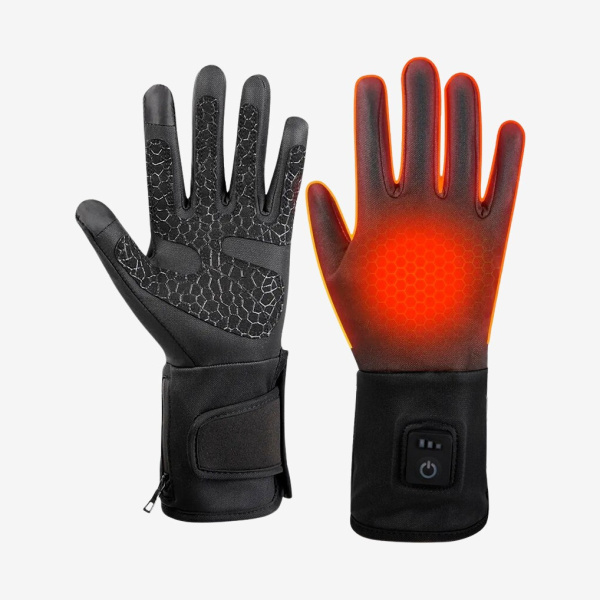 Heat - Tynde handsker med varme (Sort) - S