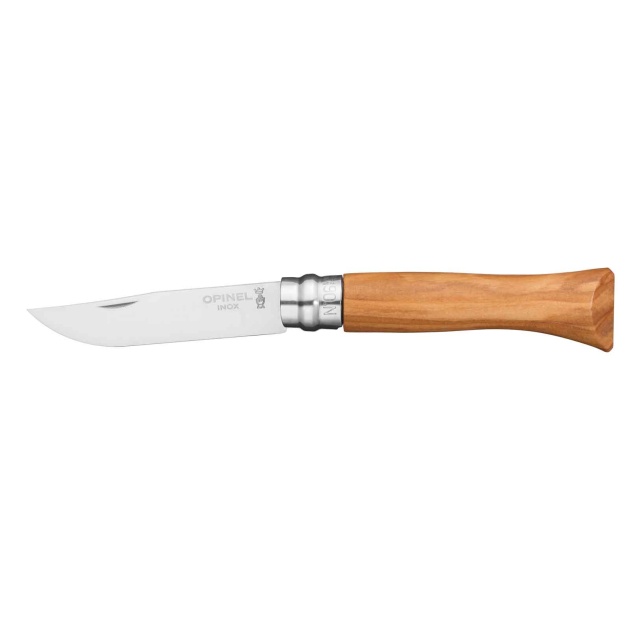 Opinel N°8 Stainless 8,5 cm. oliven