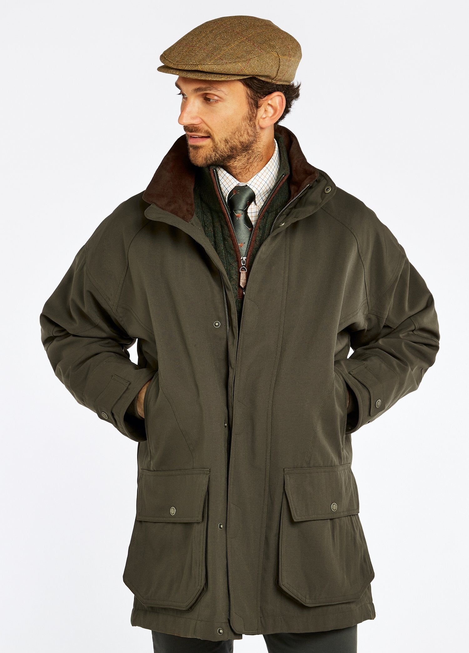 Rosleague Mens All-Purpose Shooting Coat GORE-TEX, Ivy - S