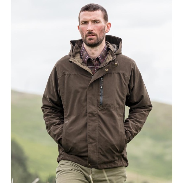 Struther Zip Jacket letvægts jagtjakke, mørk grøn - XS